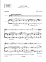 Sonnet - DUKAS - Partition - Mélodies